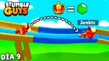 Sobreviviendo 30 Días con 1 GEMA en Stumble Guys - DÍA 9