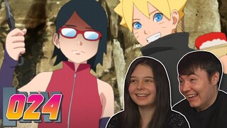 Sarada and Boruto | Boruto Ep. 24 REACTION & REVIEW!!!