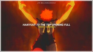 Haikyuu!! TO THE TOP OP. Full | PHOENIX - Sub. Español 『AMV』