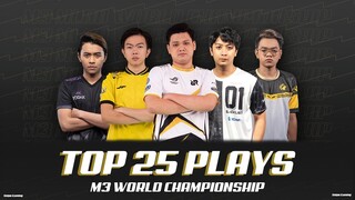 TOP 25 PLAYS M3 WORLD CHAMPIONSHIP PART 1 - RRQ ALBERT SAVAGE & DOUBLE MANIAC,OHEB MANIAC,TDK SEGUE