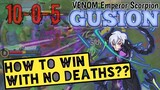 Gusion combo tutorial and gameplay | Win with no deaths