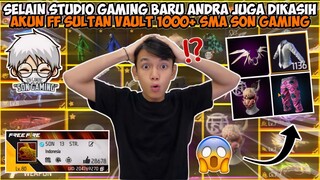 STUDIO GAMING BARU ANDRA JUGA DIKASIH AKUN FF BARU PALING SULTAN SEHARGA PC NYA😱 1000+ VAULT!