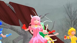 【mmd 東京ミュウミュウ】ミュウミュウでmrs.pumpkinsの滑稽な夢