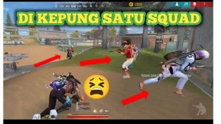DI KEPUNG SATU SQUAD😫😫 || Auto balik Lobi || gagal Booyah.#freefire #freefiremax #iwanfreefire.