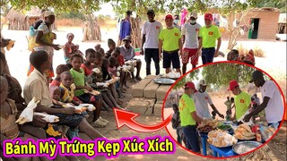 Ẩm Thực Châu Phi || Lần Đầu Làm Thử  Món Bánh Mỳ Trứng Xúc Xích Cho Người Dân Châu Phi và Cái Kết !