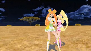 【mmdプリキュア】キュアロゼッタ＆キュアハートでdaybreak