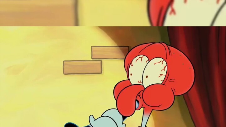 Sandy becomes the ruler of Bikini Bottom, sucking all the residents onto her body and slowly rising 