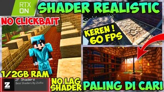 Akhirnya! Rilis Shader MCPE REALISTIC 1.17 | Cocok Buat 1-2GB Ram dan Ada Dynamic Shadows | rtx