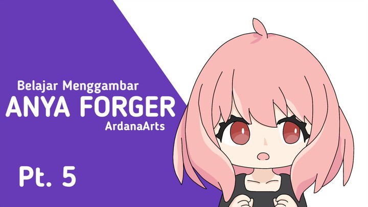 Belajar menggambar Anya Forger