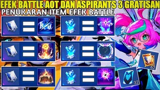 CARA DAPATKAN EFEK BATTLE AOT DAN ASPIRANTS PART 3 GRATIS! EFEK RECALL, BORDER, ELIMINASI, SPAWN