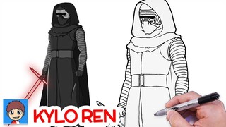 Cara Menggambar Star Wars Kylo Ren dengan Mudah