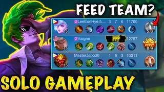 THIS IS HOW TO SOLO RANK *HARD CARRY* USING CHOU ( FEED TEAM )