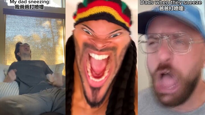 Jangan panik, cuma ayah kita lagi bersin.
