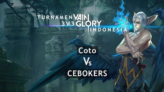 Turnamen Vainglory 2022 COTO Vs CEBOKERS M2 | No Commentator