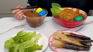 #เส้นหมี่เปรี้ยวเผ็ด ดีใจเร็วไปหน่อย ไม่คิดเลยจริงๆ... #กิจวัตรของนักกิน