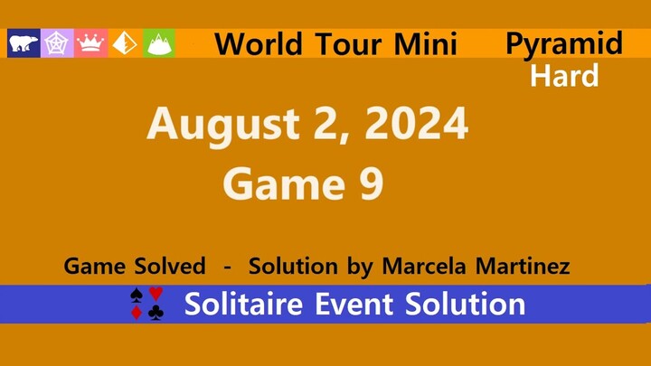 World Tour Mini Game #9 | August 2, 2024 Event | Pyramid Hard