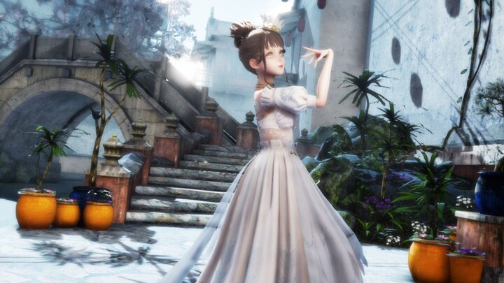 [แวววาว อบอุ่น mmd] มาดูนกไนติงเกลในชุดยาว Queencard กันดีกว่า
