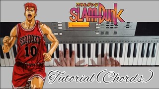 SLAM DUNK OP Kimi Ga Suki Da To Sakebitai - Tutorial (Chords) of my Simple Piano Cover
