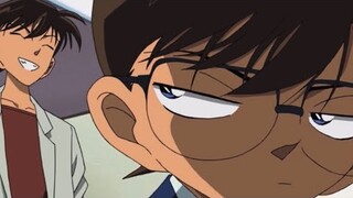 Kaito Kid disfrazado de Shinichi y Conan celoso