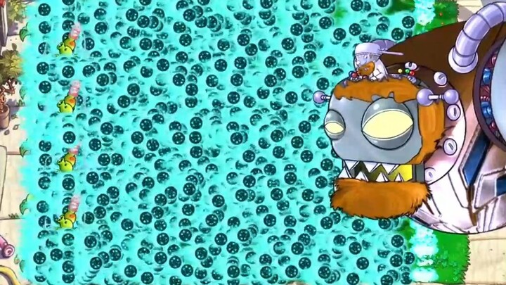 [Versi hibrida PVZ] Peluru air mancur es dan api semuanya memantul untuk menantang Dave sang Raja Zo