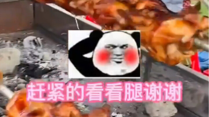 Cambodia. Street-side roasted chicken stall in Phnom Penh—turns out I'm their very first customer si