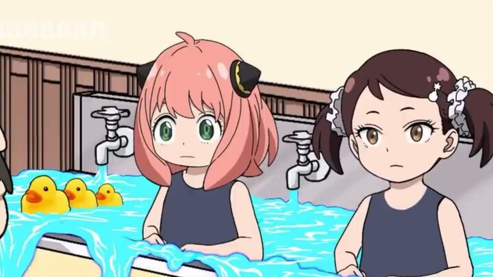 The bathroom sink in the "Unintelligible Universe" has been transformed into a swimming pool. It's s