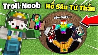 KHANGG THỬ THÁCH 24H BẪY HỐ SÂU TỬ THẦN TROLL NOOB TEAM TRONG MINECRAFT BEDWARS * HÙ MA TROLL NOOB