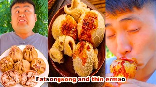 Dubaorou sent by Fat songsong is girlfriend was eaten by Thin ermao || interesting videos