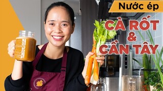 [HỌC LÀM NƯỚC ÉP] CÁCH LÀM NƯỚC ÉP CHỐNG VIÊM CẦN TÂY CÀ RỐT