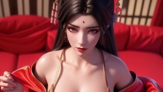 【AI绘画】月婵婚服丰乳肥臀