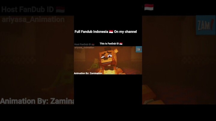 Tak Terduga Fandub Indonesia 🇮🇩. Animation by ZAMination. #fnaf #shorts #dubindo