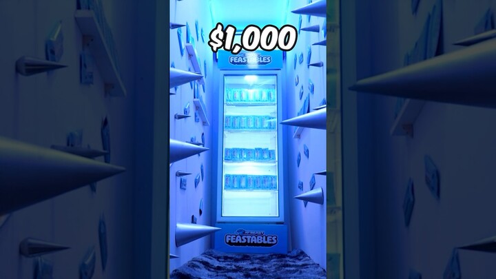 $0 VS $10,000 Secret Room!! #spd #secret #secretroom #feastables @MrBeast