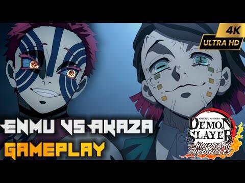 Demon Slayer -Kimetsu no Yaiba- The Hinokami Chronicles- Enmu vs Akaza Gameplay
