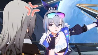 银狼：玩几把都赢不了哦~💕 小 灰 毛~『崩坏小剧场』