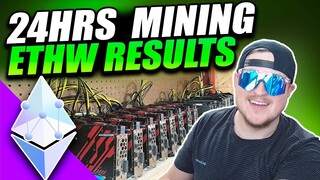 ETHW 24hrs GPU Mining Results 450mhs