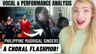 Vocal Coach Reacts: The Philippine Madrigal Singers Flash Mob! Izar Ederrak (The Beautiful Star)