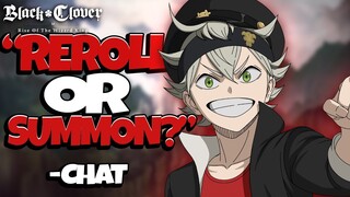 SHOULD F2P PLAYERS KEEP SUMMONING ON SEASON 1 BANNER, REROLL, OR SAVE ? - Black Clover Mobile