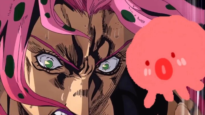 Makanan legendaris JOJO |. Diavolo Panggang·gurita merah muda besar yang dibom Q·Petualangan makanan