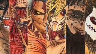 Kompilasi "Attack on Titan" 9 raksasa dibagi melawan Ymir