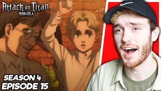 ZEKE'S SUPER SAD BACKSTORY!! Attack on Titan Ep.15 (Season 4) REACTION