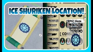 SHINDO LIFE ICE SHURIKEN  SPAWN *LOCATION* IN (SHINDO LIFE) ROBLOX 2020!