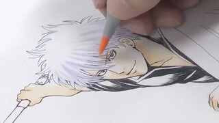 漫画家都是怎么画画的？《银魂》作者空知英秋的作画现场！