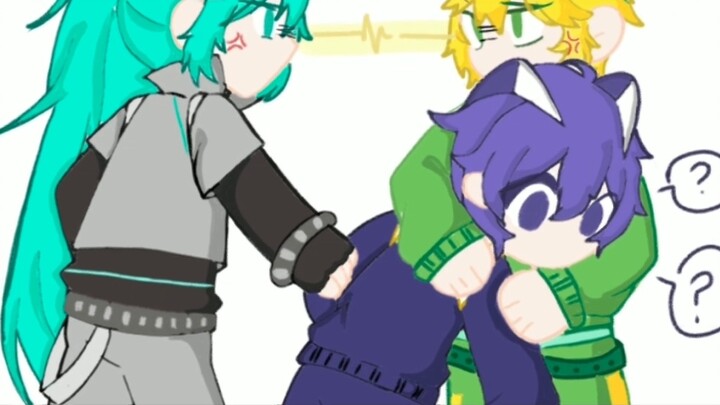 What are they two doing?