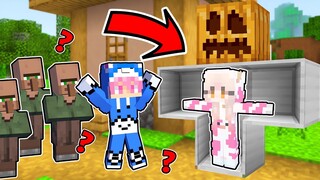 MOMON DIAM2 SEMBUNYI DI DALAM BADAN GOLEM UNTUK PRANK ATUN ft @bangjblox MINECRAFT