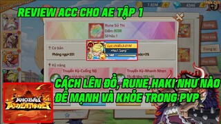 Kho Báu Truyền Thuyết - REVIEW ACC TẬP 1| CÁCH LÊN RUNE, ĐỒ, HAKI, HUY HIỆU ĐỂ MẠNH NHẤT TRONG PVP