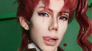 [Kakyoin Noriaki cos] Hãy đến xem thẻ ba chiều q để ăn quả anh đào rerorerorororo