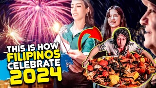 My Family CELEBRATED "New Year" The FILIPINO Way! (They're Shocked) 🇵🇭 😍