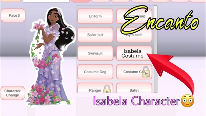 Tutorial: How To Play As Isabela Character 💃🏾From Encanto In Sakura School Simulator!😳| Randy