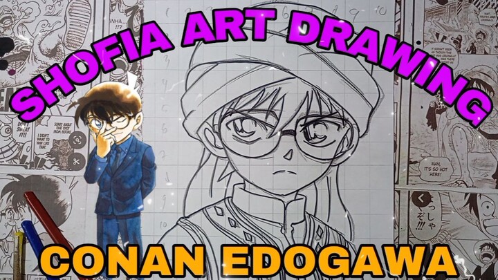 drawing detektif cilik conan Edogawa . UID: 1199086996