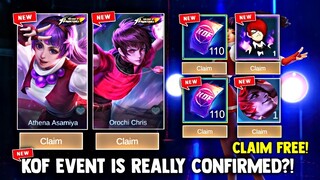 KOF EVENT NEW BATCH! FREE EPIC SKIN AND KOF SKIN + REWARDS! FREE SKIN! NEW EVENT! | MOBILE LEGENDS